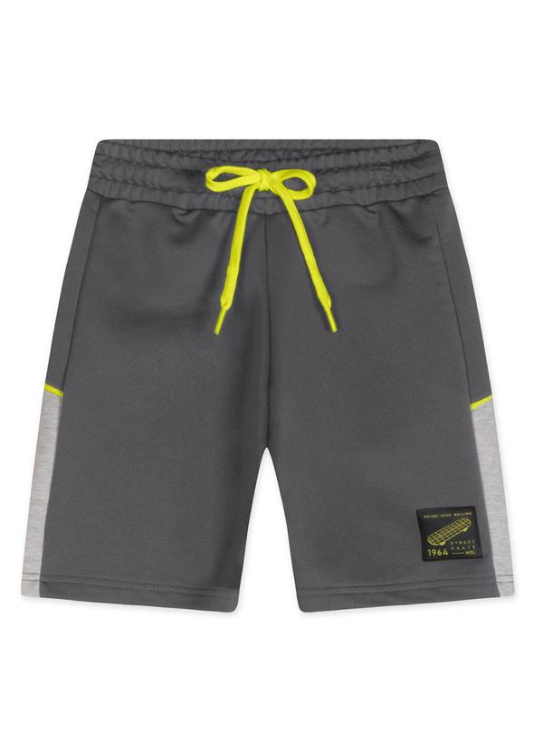 Marisol - Bermuda Moletom Infantil Masculina Cinza