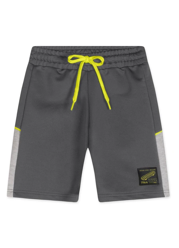 Marisol - Bermuda Moletom Infantil Masculina Cinza