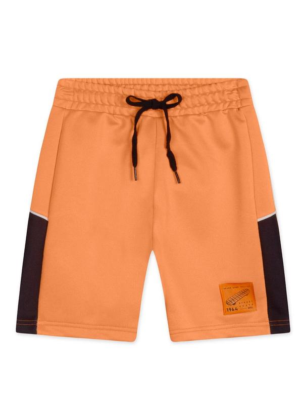 Marisol - Bermuda Moletom Infantil Masculina Laranja