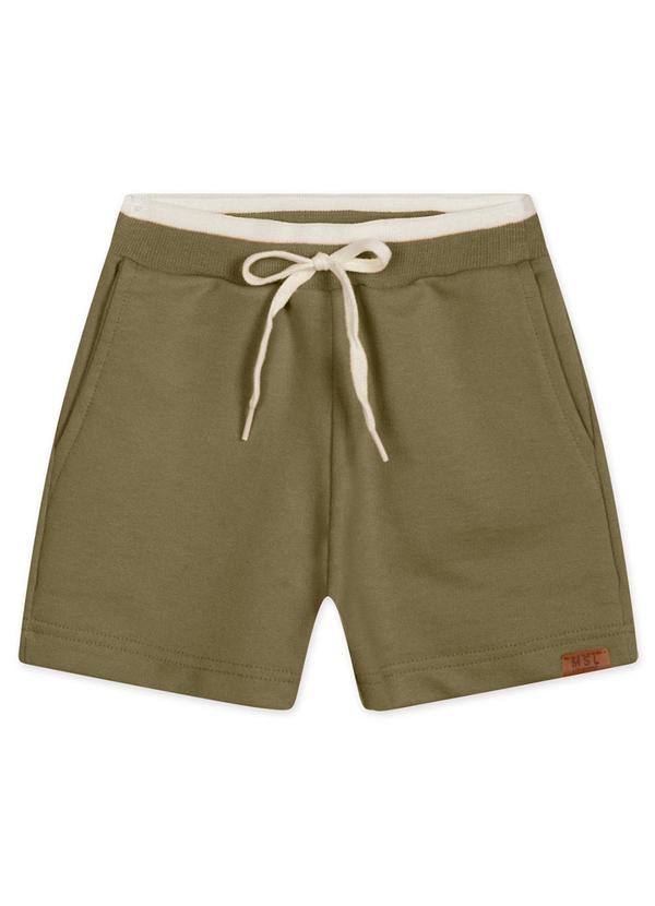 Marisol - Bermuda Moletom Infantil Masculina Verde