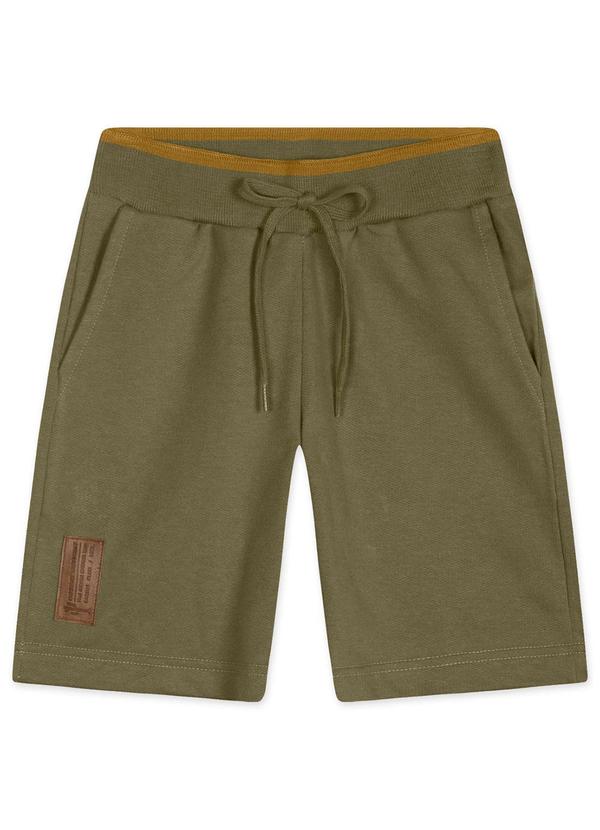 Marisol - Bermuda Moletom Infantil Masculina Verde