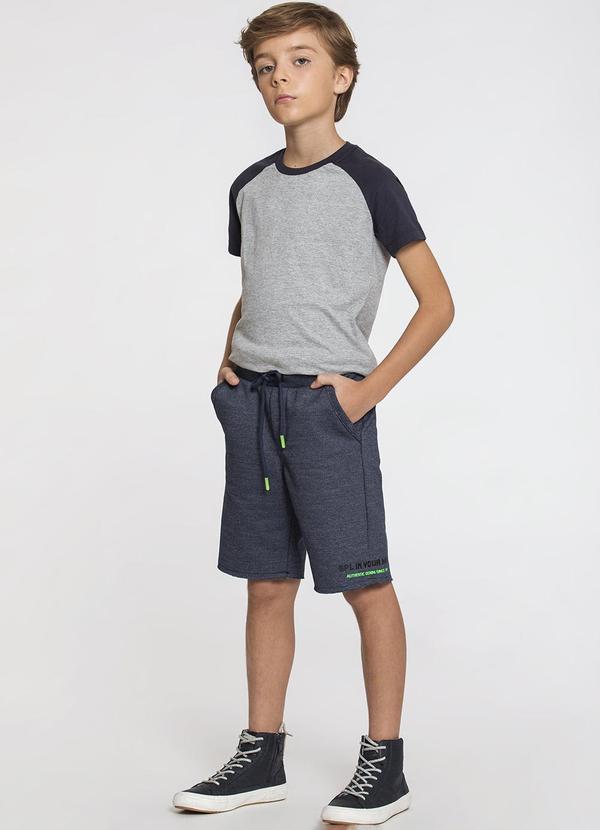 Sun Place - Bermuda Moletom Infantil Menino Jogger Cinza 3