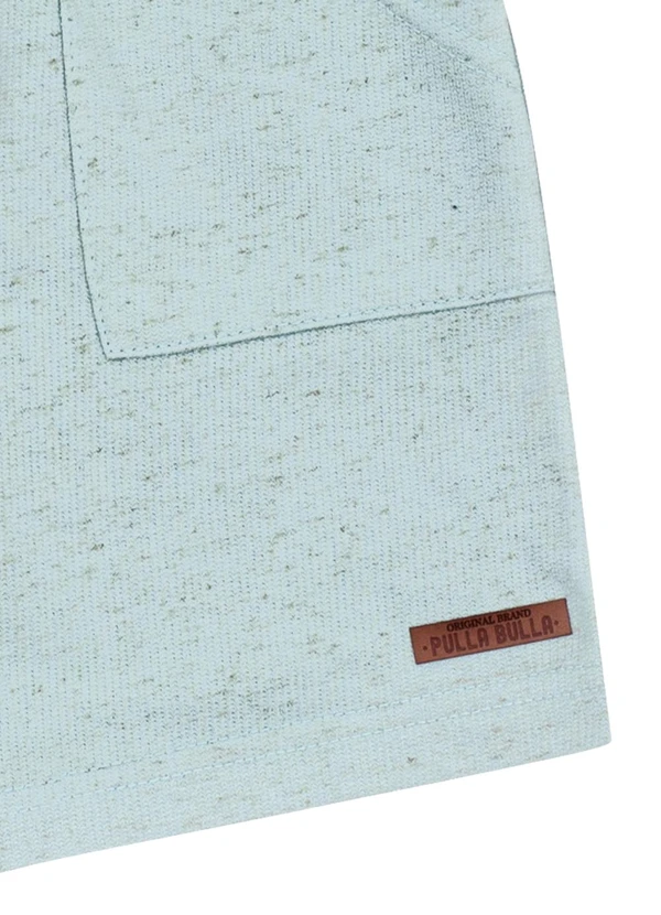 Pulla Bulla - Bermuda Moletom Linho Azul 2