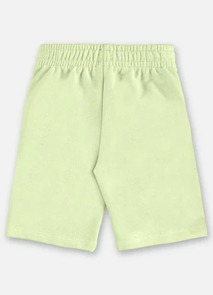 Up Baby - Bermuda Moletom Linho Infantil Verde - UP BABY