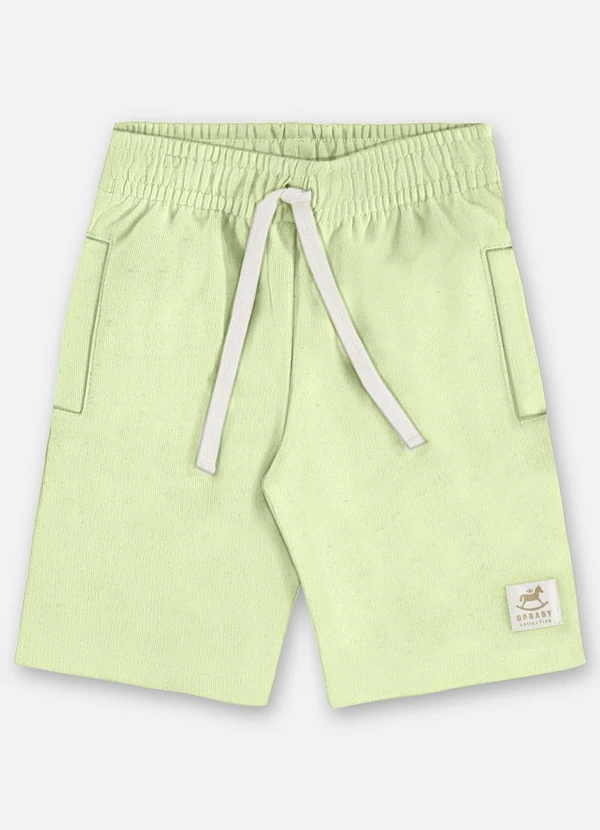 Up Baby - Bermuda Moletom Linho Infantil Verde