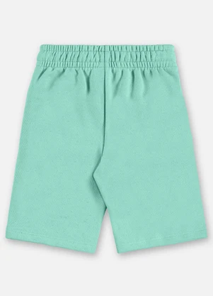 Up Baby - Bermuda Moletom Linho Infantil Verde - UP BABY