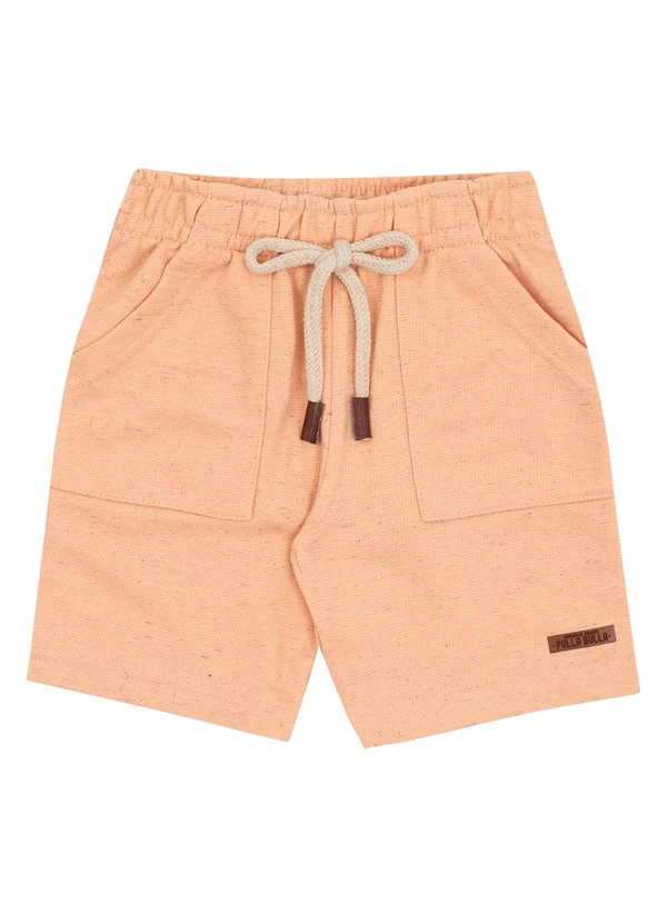 Pulla Bulla - Bermuda Moletom Linho Laranja