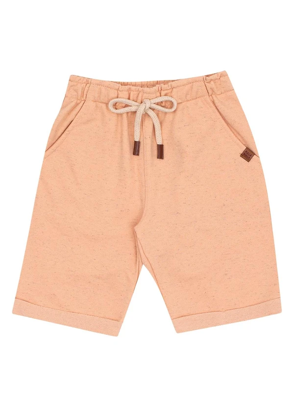 Pulla Bulla - Bermuda Moletom Linho Laranja