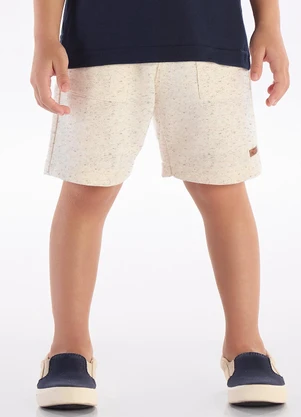 Pulla Bulla - Bermuda Moletom Linho Natural - PULLA BULLA