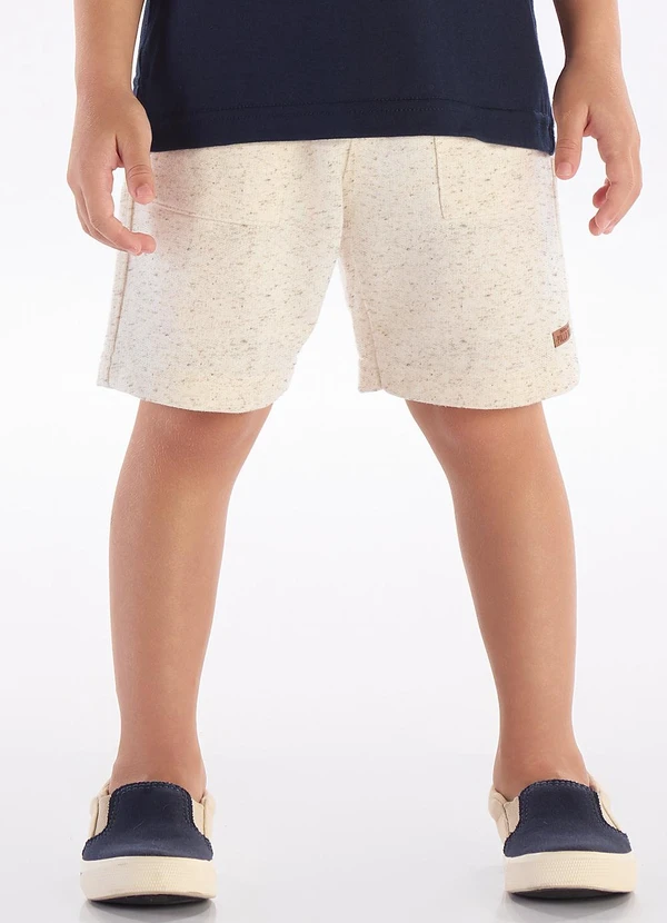 Pulla Bulla - Bermuda Moletom Linho Natural