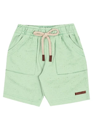 Bermuda Moletom Linho Verde Pulla Bulla