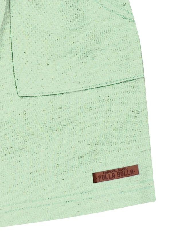 Pulla Bulla - Bermuda Moletom Linho Verde 2