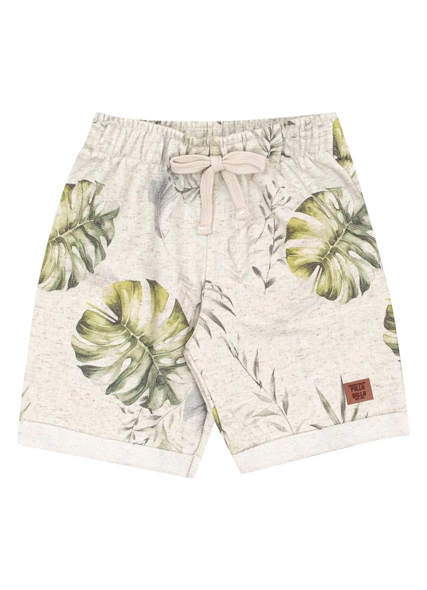 Pulla Bulla - Bermuda Moletom Linho Verde