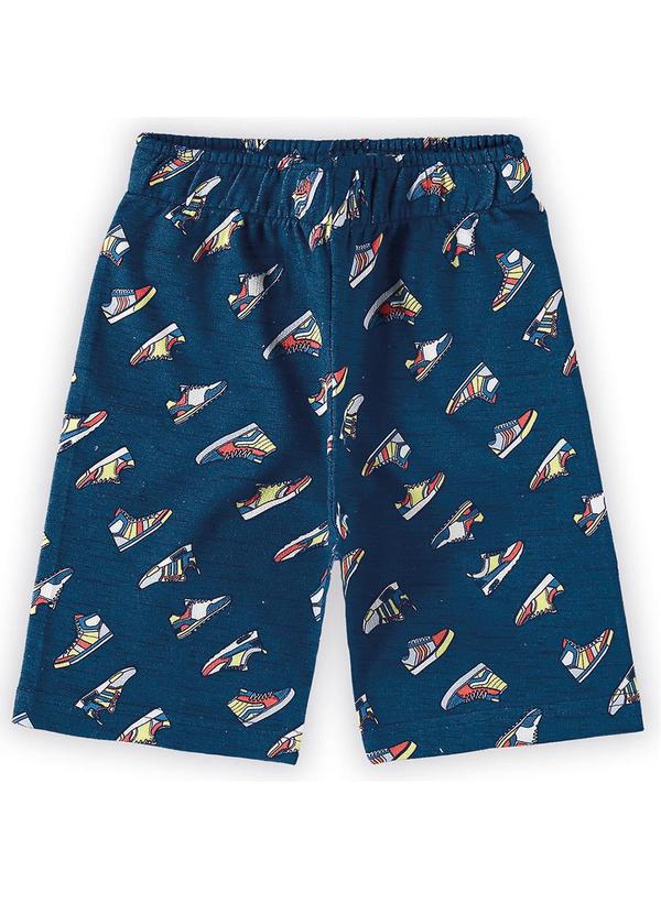 Marisol Play - Bermuda Moletom Masculina Azul