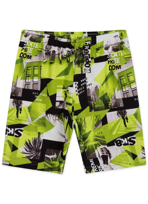 Marisol Play - Bermuda Moletom Menino Infantil Preto