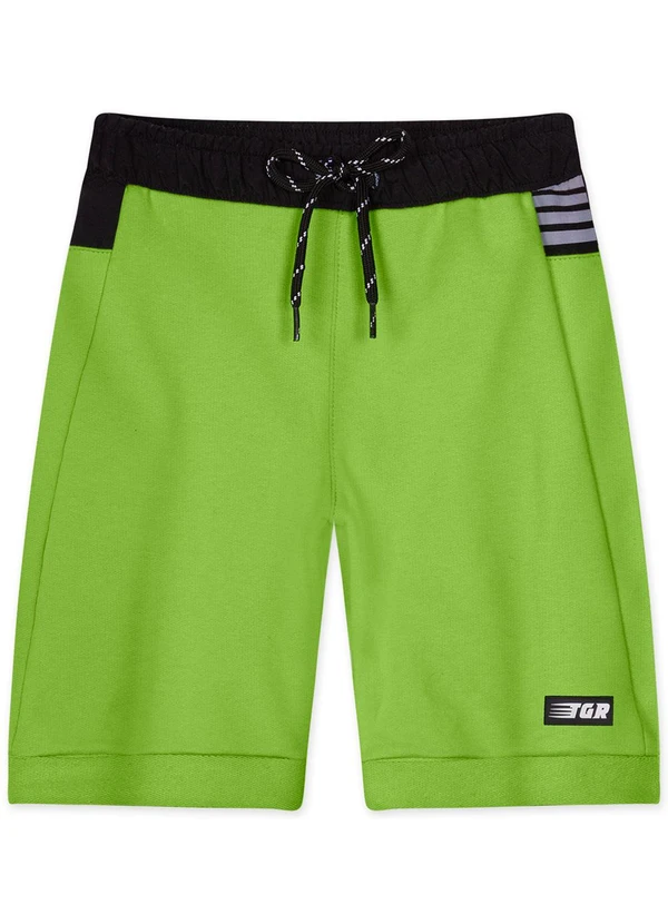 Tigor T Tigre - Bermuda Moletom Menino Infantil Verde