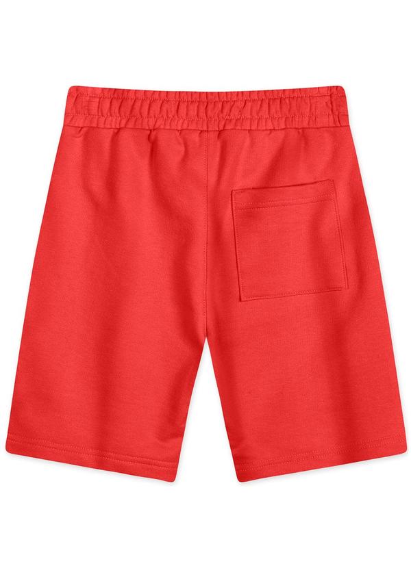 Tigor T Tigre - Bermuda Moletom Menino Infantil Vermelho 2