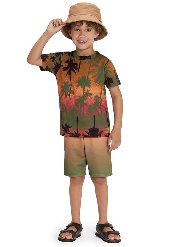 Marisol - Bermuda Moletom Menino Laranja 2