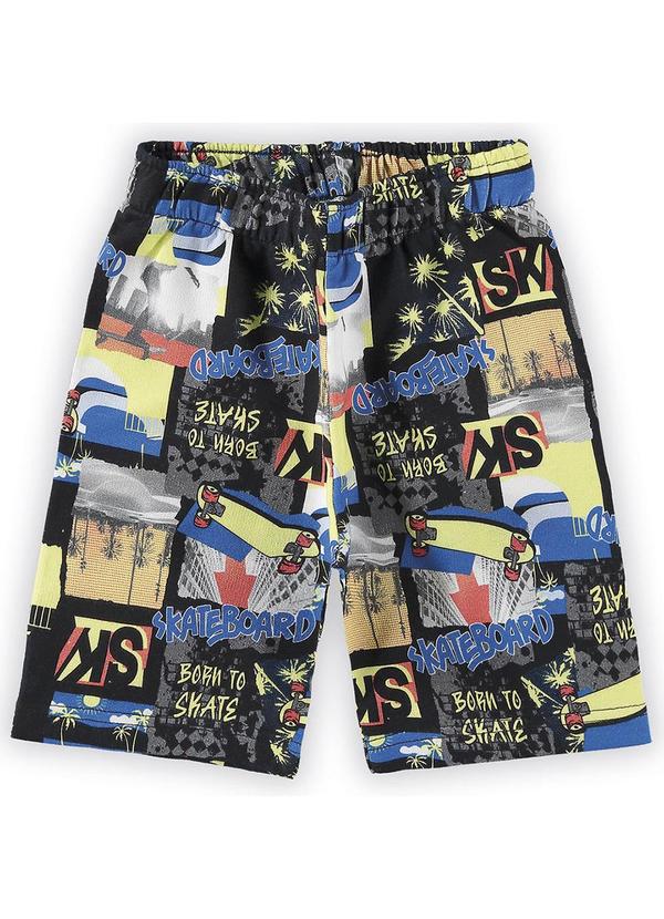 Marisol Play - Bermuda Moletom Masculina Preto 1