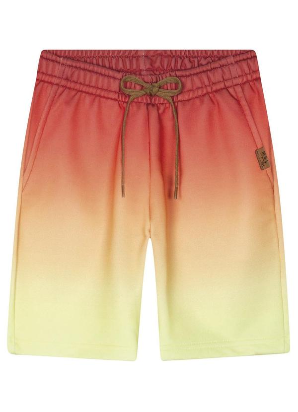 Marisol - Bermuda Moletom Menino Vermelho