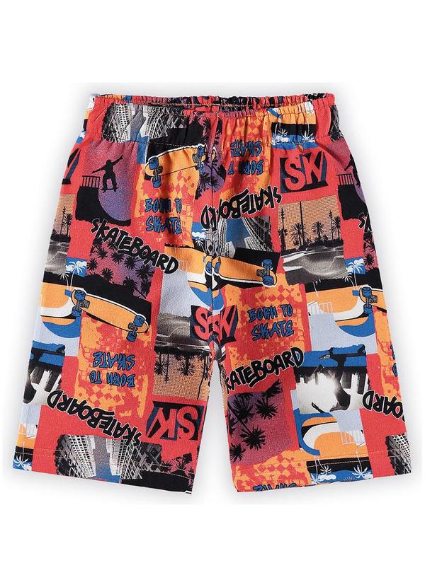 Marisol Play - Bermuda Moletom Masculina Vermelho