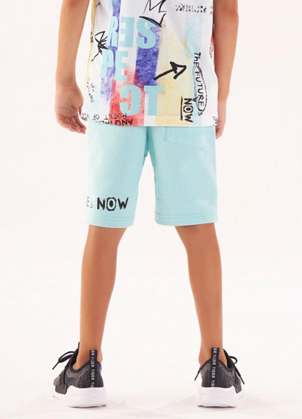 Tigor T Tigre - Bermuda Moletom Menino Azul 2