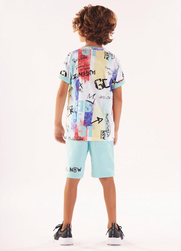 Tigor T Tigre - Bermuda Moletom Menino Azul 4