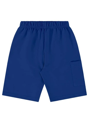 Bee Loop - Bermuda Moletom Menino Azul - BEE LOOP