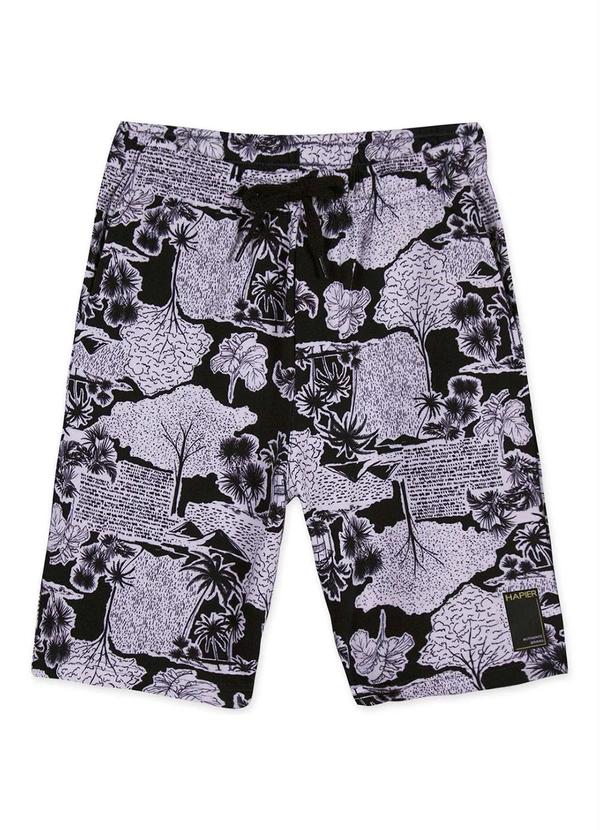 Hapier - Bermuda Moletom Menino Preto 3