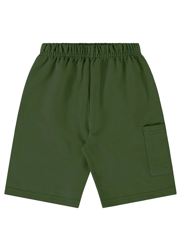 Bee Loop - Bermuda Moletom Menino Verde