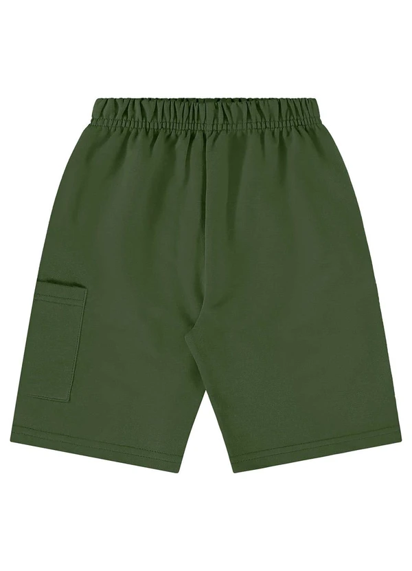 Bee Loop - Bermuda Moletom Menino Verde 2