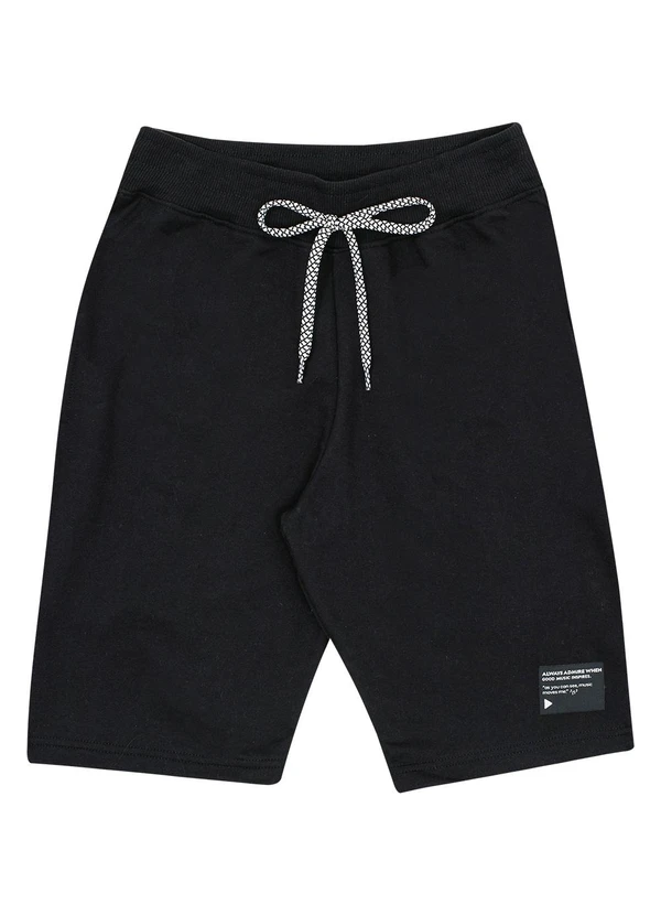 Pulla Bulla - Bermuda Moletom Preto 1