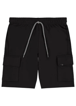 Pulla Bulla - Bermuda Moletom Preto - PULLA BULLA