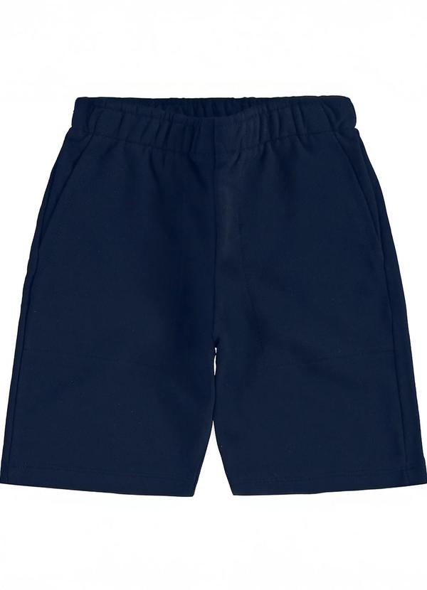 Rovi Kids - Bermuda Moletom Sarjado Infantil Azul