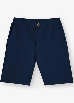 Trick Nick - Bermuda Moletom Sarjado Masculina Azul - TRICK NICK