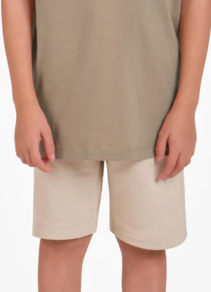 Trick Nick - Bermuda Moletom Sarjado Masculina Marrom - TRICK NICK