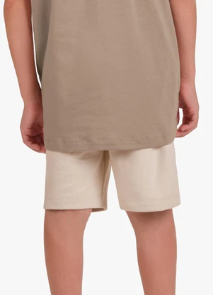 Trick Nick - Bermuda Moletom Sarjado Masculina Marrom - TRICK NICK