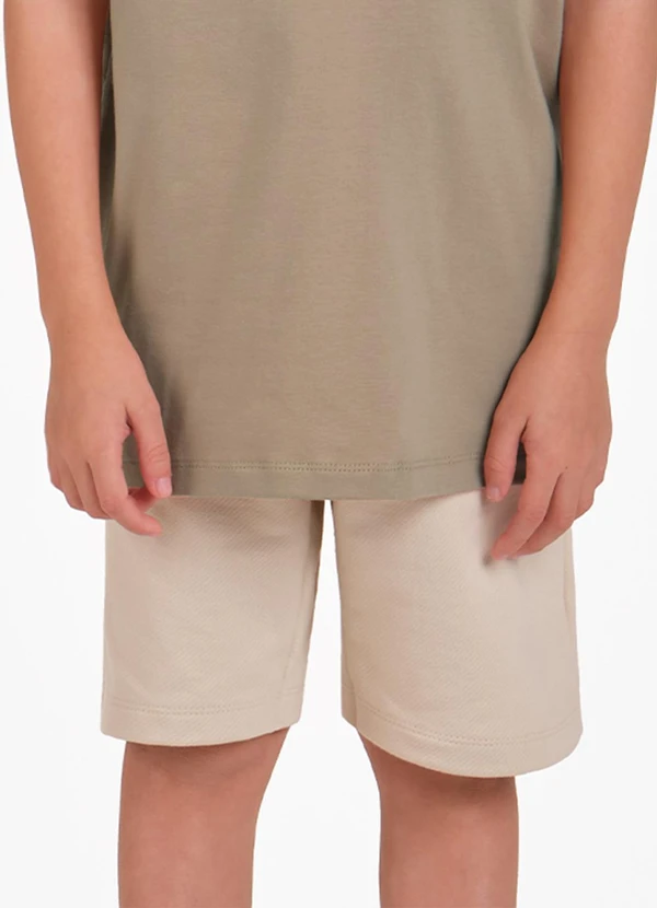 Trick Nick - Bermuda Moletom Sarjado Masculina Marrom