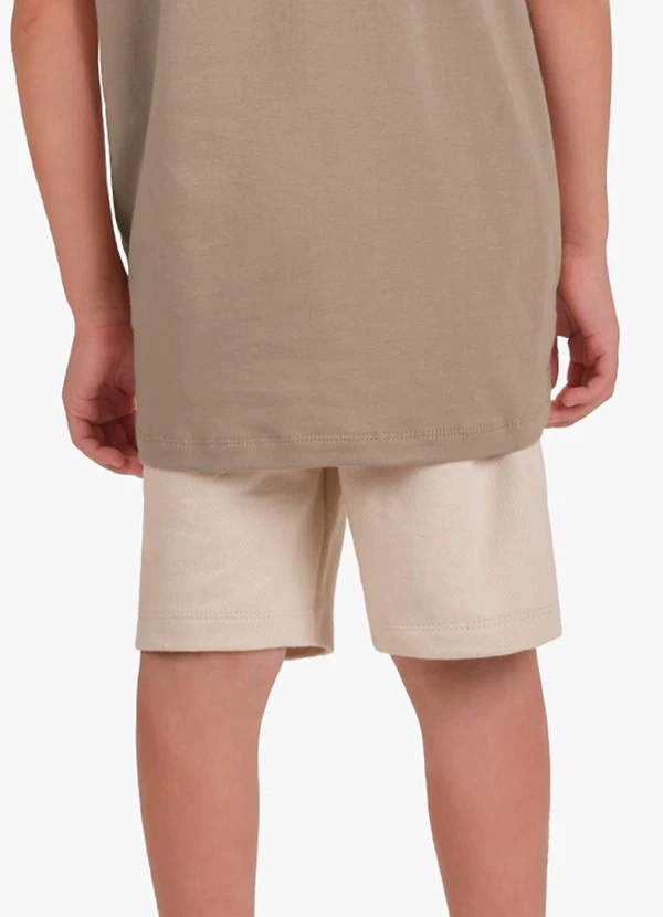 Trick Nick - Bermuda Moletom Sarjado Masculina Marrom 2