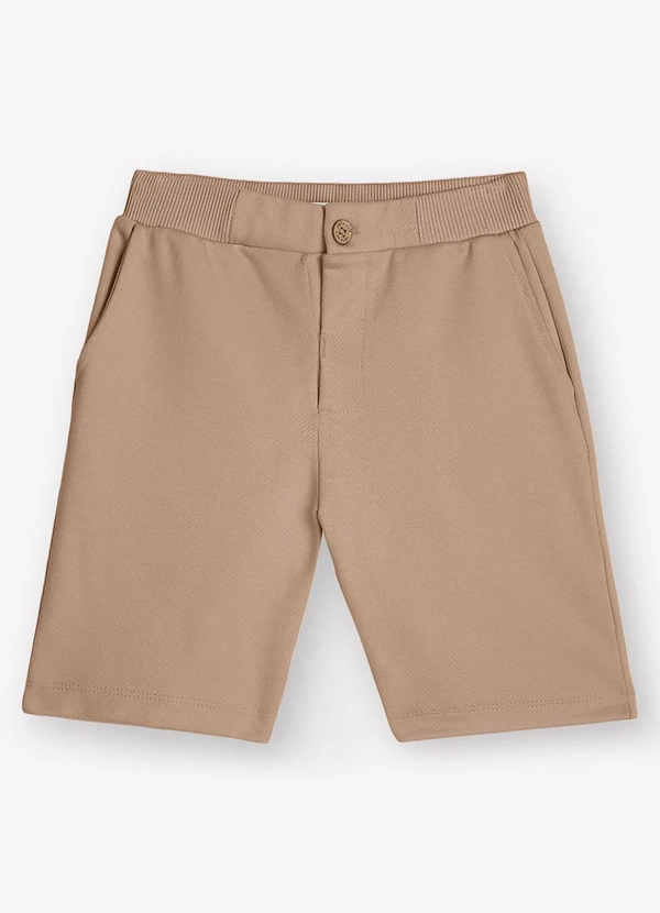 Trick Nick - Bermuda Moletom Sarjado Masculina Marrom 4