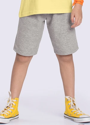 Alakazoo - Bermuda Moletom sem Felpa Mescla Medio - ALAKAZOO