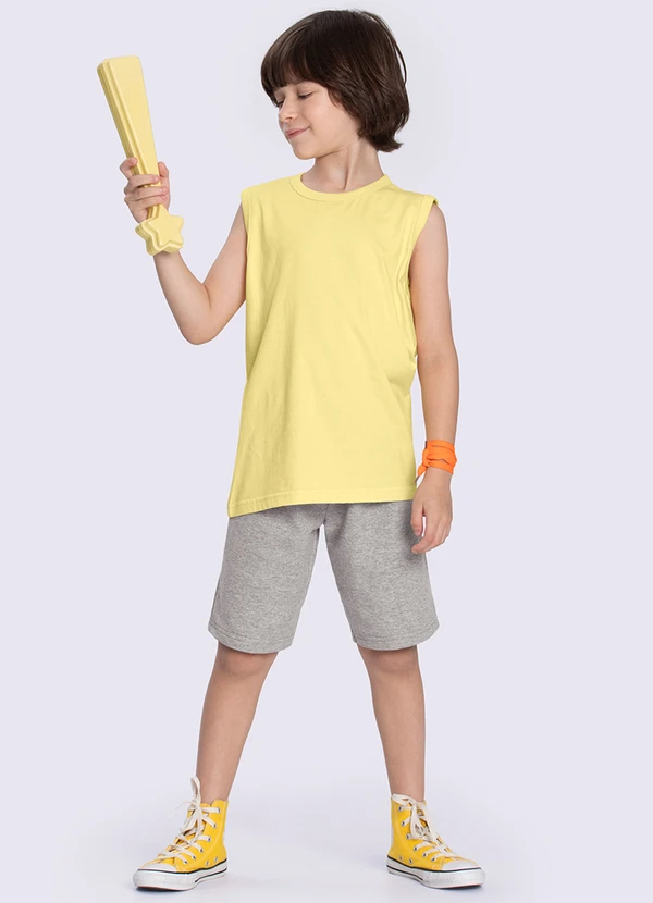 Alakazoo - Bermuda Moletom sem Felpa Mescla Medio 2