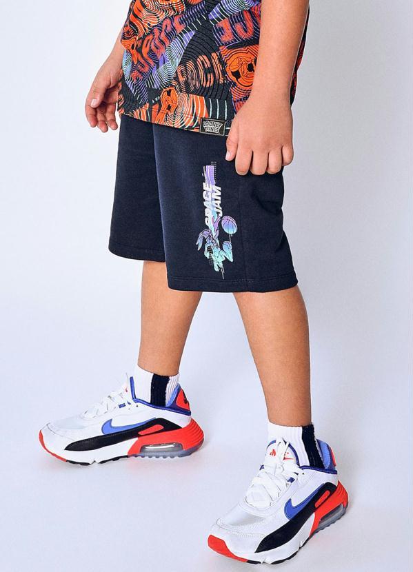 Youccie - Bermuda Moletom Space Jam Azul 1