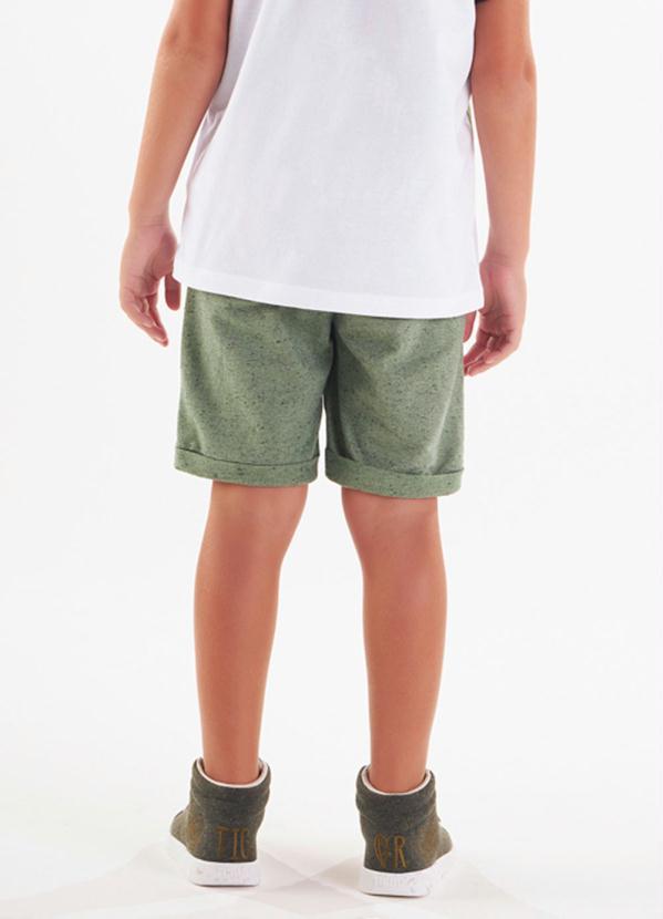 Tigor T Tigre - Bermuda Moletom Sustentável Menino Verde 2
