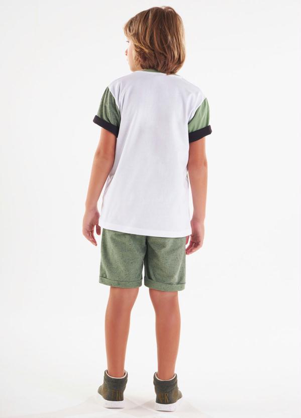 Tigor T Tigre - Bermuda Moletom Sustentável Menino Verde 4