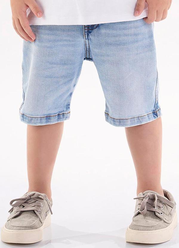 Up Baby - Bermuda para Menino em Jeans Azul