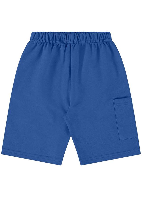 Bee Loop - Bermuda para Menino em Moletom Azul 2
