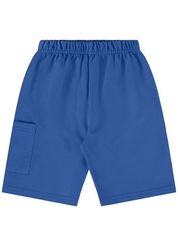 Bee Loop - Bermuda para Menino em Moletom Azul 3