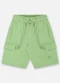 Up Baby - Bermuda para Menino em Moletom Linho Azul - variação: Verde