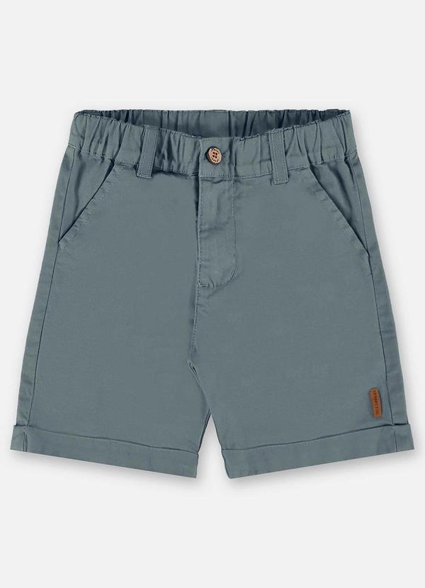 Up Baby - Bermuda para Menino em Sarja Moletom Azul